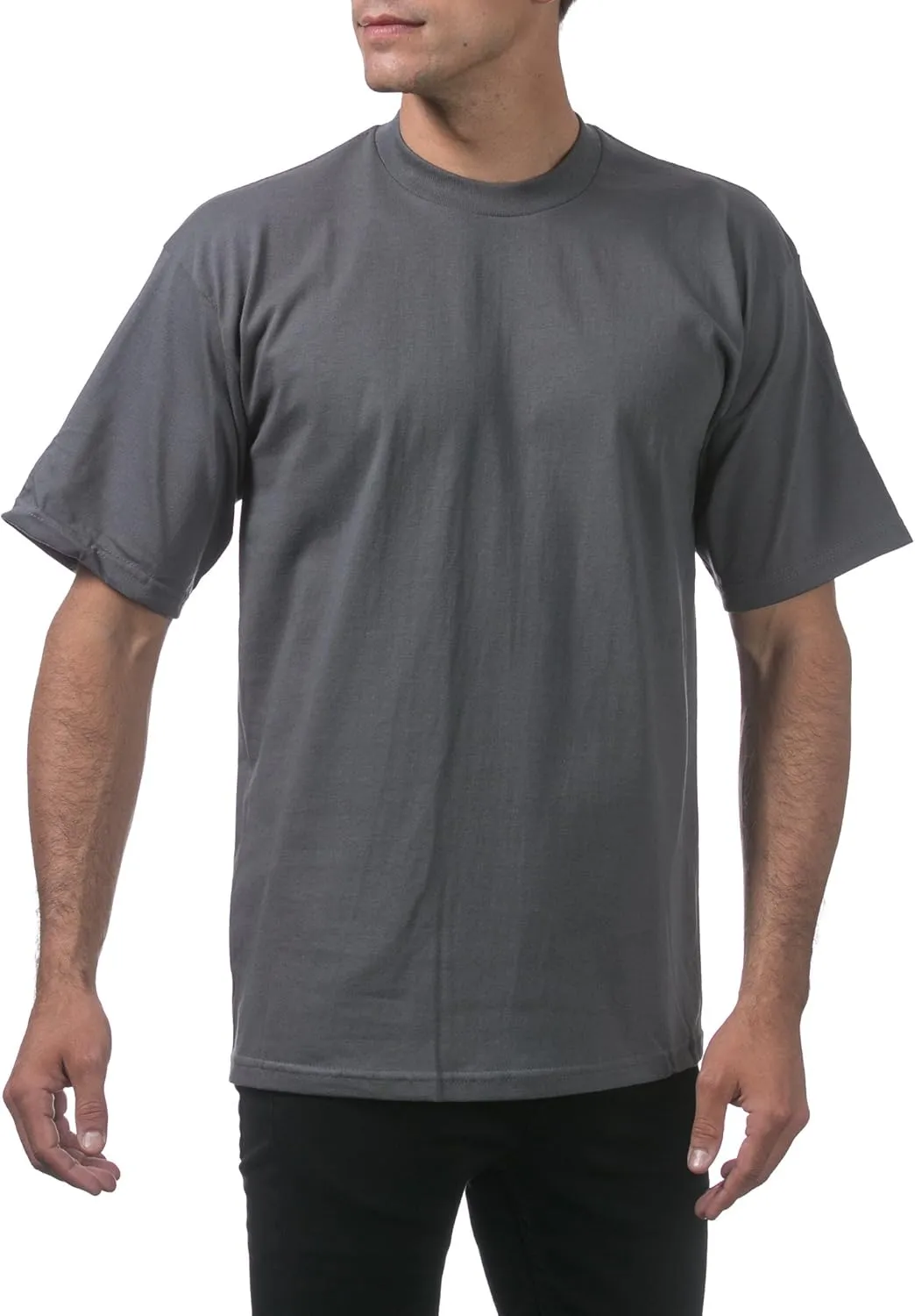 Pro Club Men's Heavyweight Cotton Short Sleeve Crew Neck T-Shirt