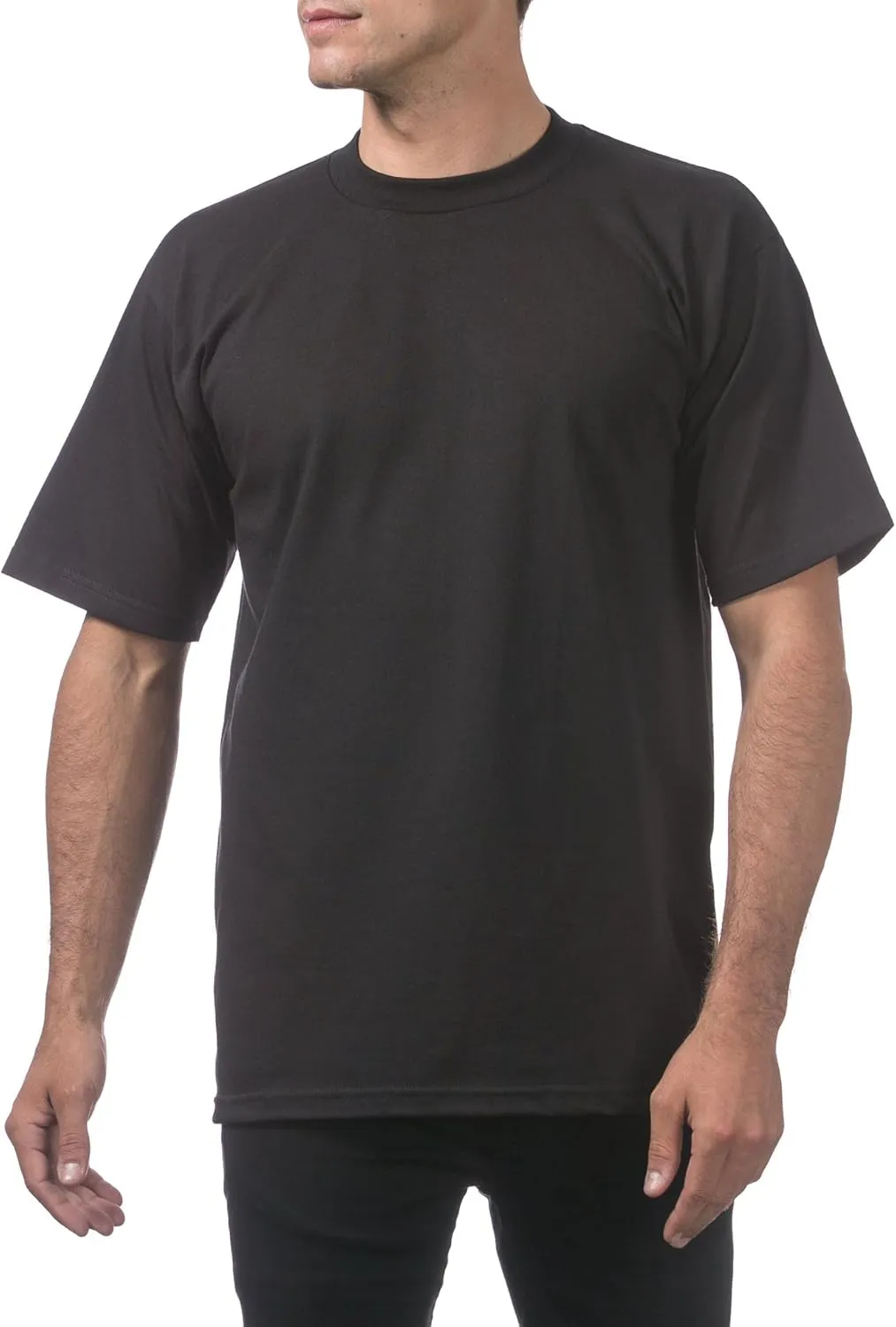 Pro Club Men's Heavyweight Cotton Short Sleeve Crew Neck T-Shirt