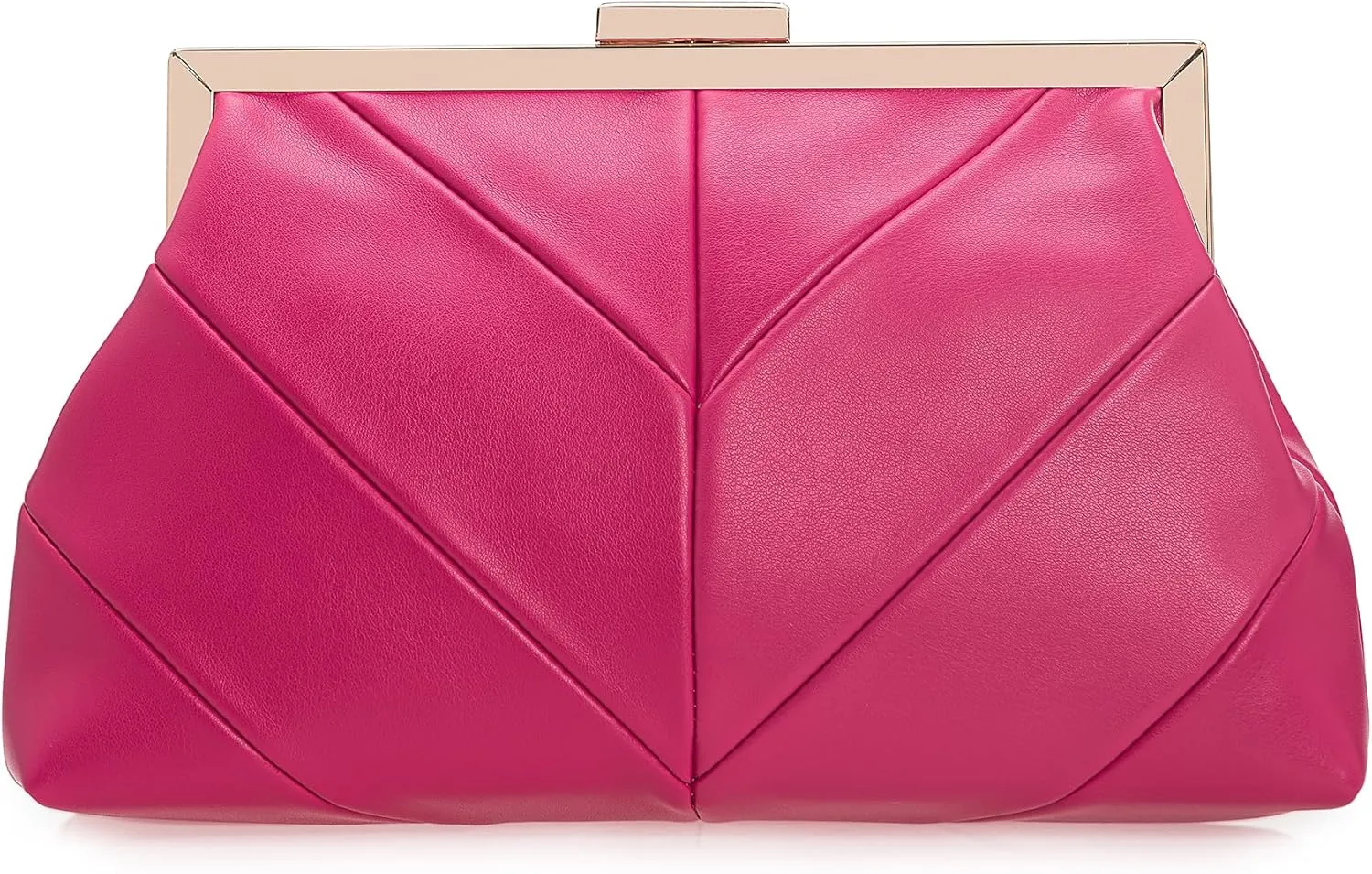 PU Clutch Purse for Women Dressy Evening Bag Formal Handbag for Wedding, Prom, Cocktail Party