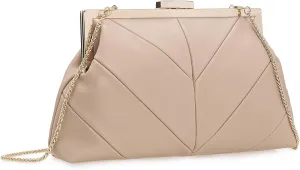 PU Clutch Purse for Women Dressy Evening Bag Formal Handbag for Wedding, Prom, Cocktail Party