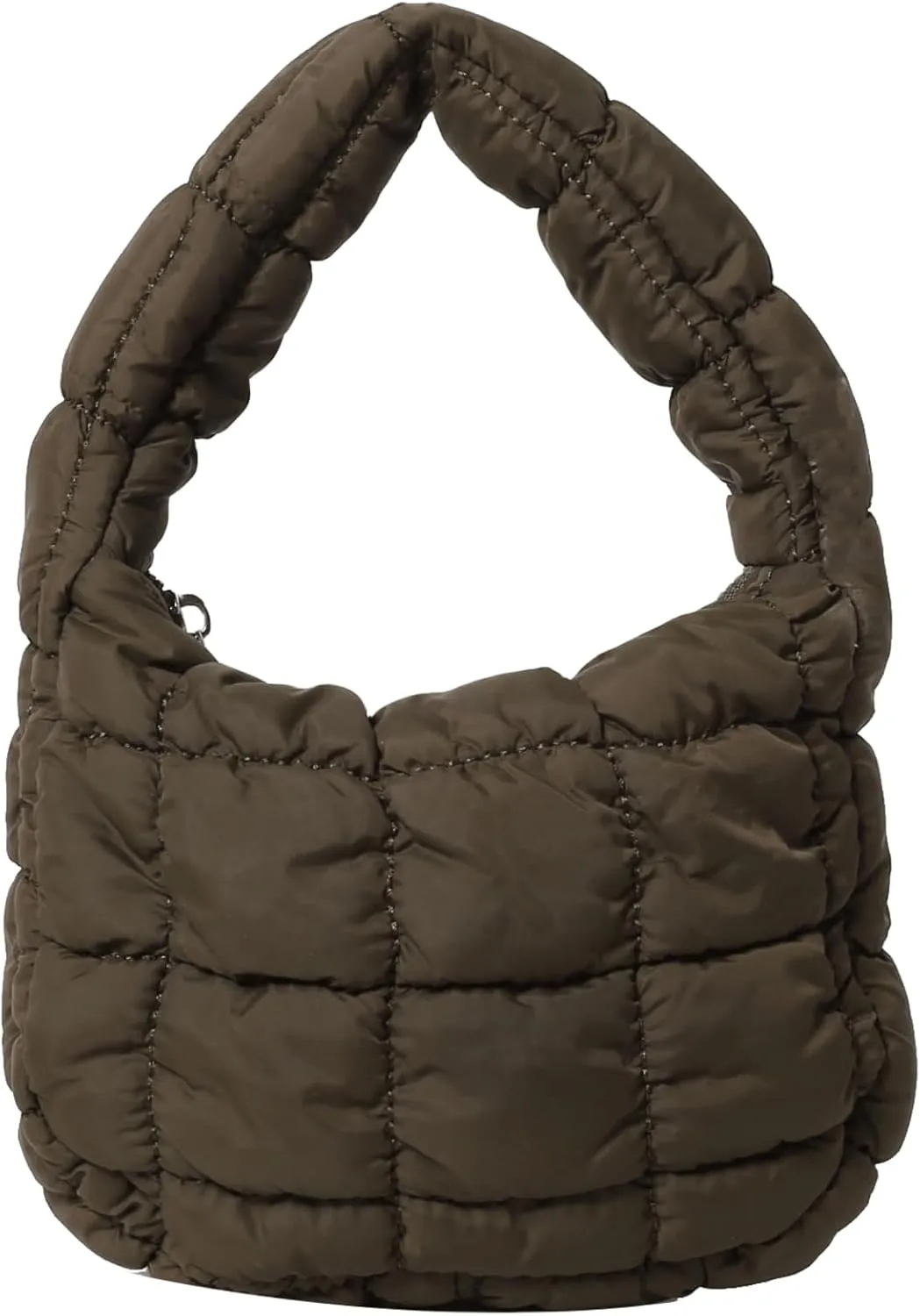 Quilted MINI Handbag and Purses Women Puffer Nylon Hobo Cotton Padded Purse Work Travel Lightweight