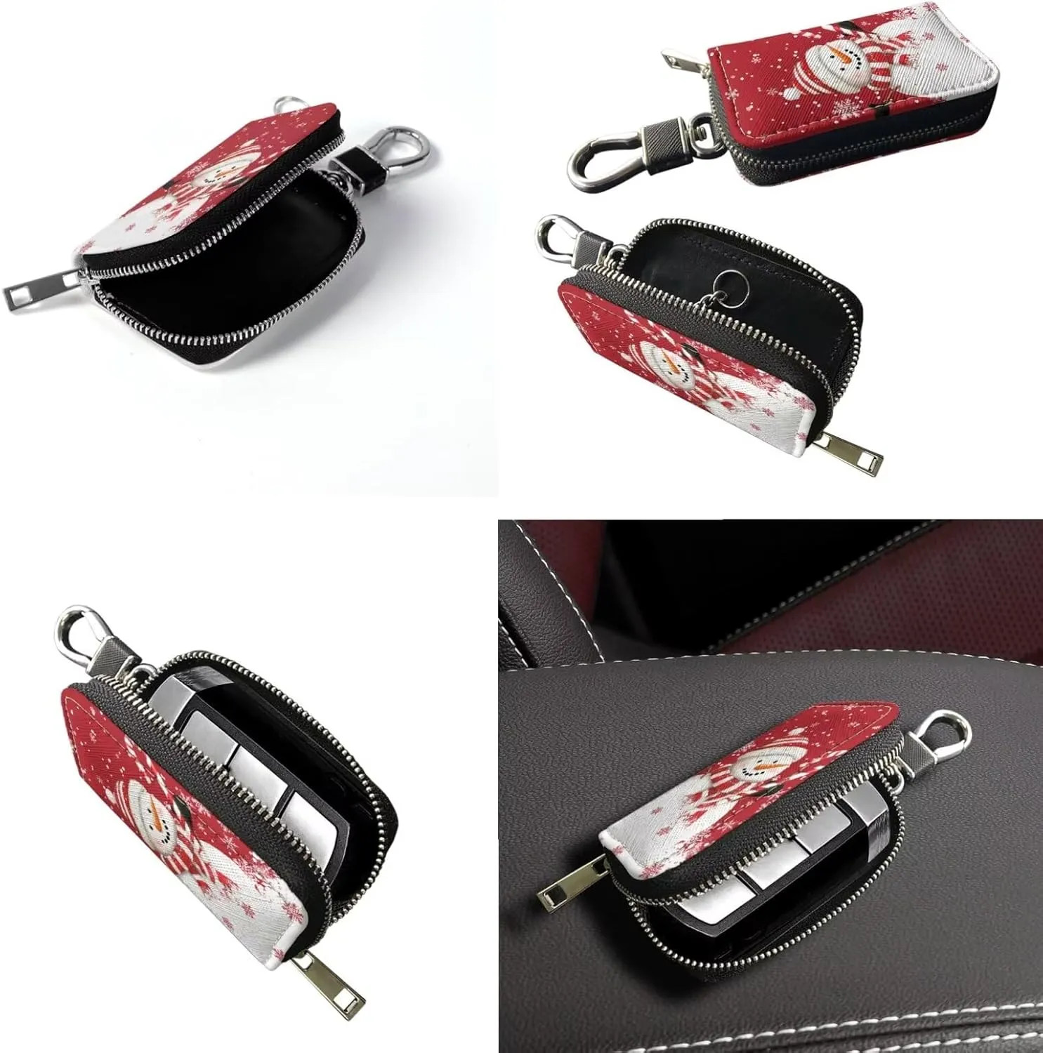Rnyleeg 2 pcs Large Crossbody Bag for Women Leather Hobo Handbag for Work Bucket Bag with Matching Leather Car Key Cover