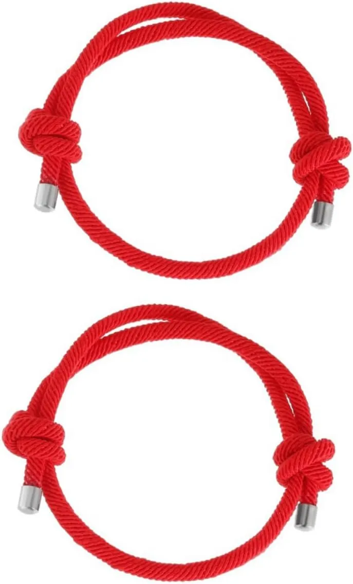 Rope Bangle Red Knot String Bracelet for Parents Pair Matching Friendship Bracelets