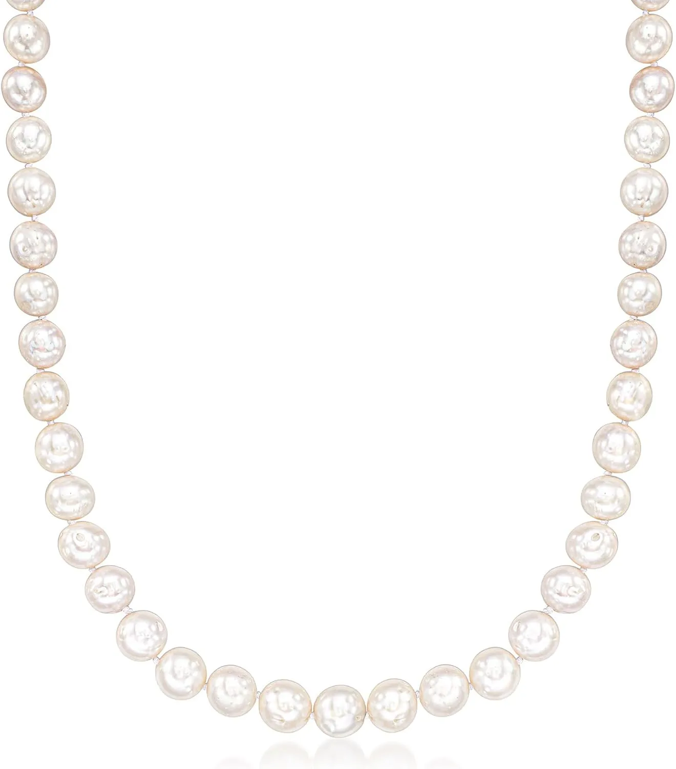 Ross-Simons 8-9mm Cultured Pearl Necklace With Sterling Silver