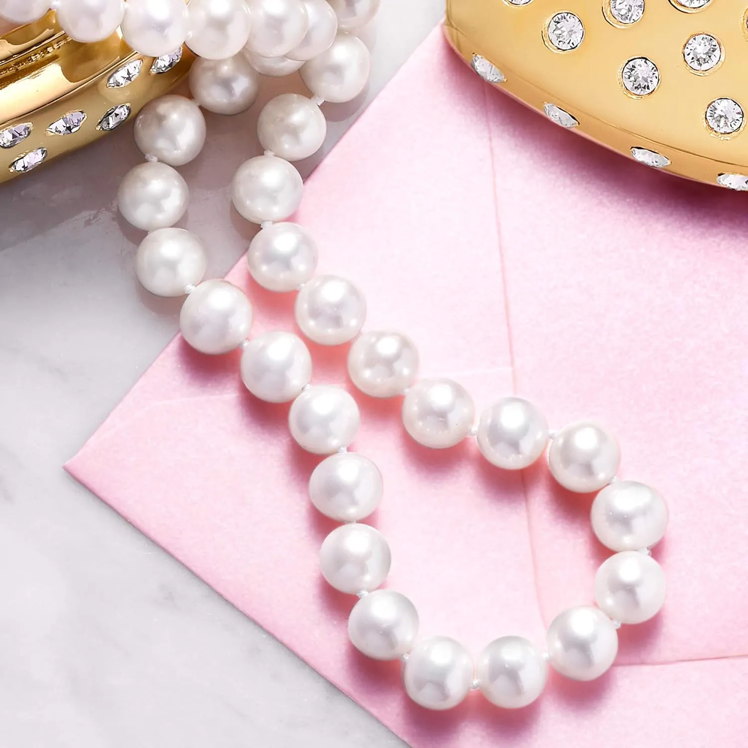 Ross-Simons 8-9mm Cultured Pearl Necklace With Sterling Silver