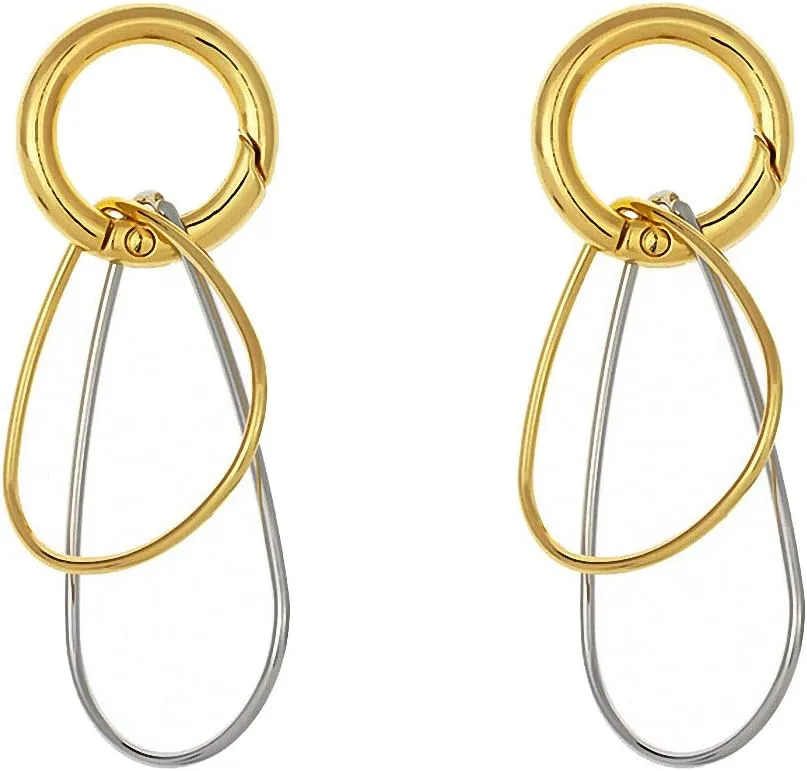 Round Geometric Dangle Earring Minimalist Statement Metal Earring Dangle Earring