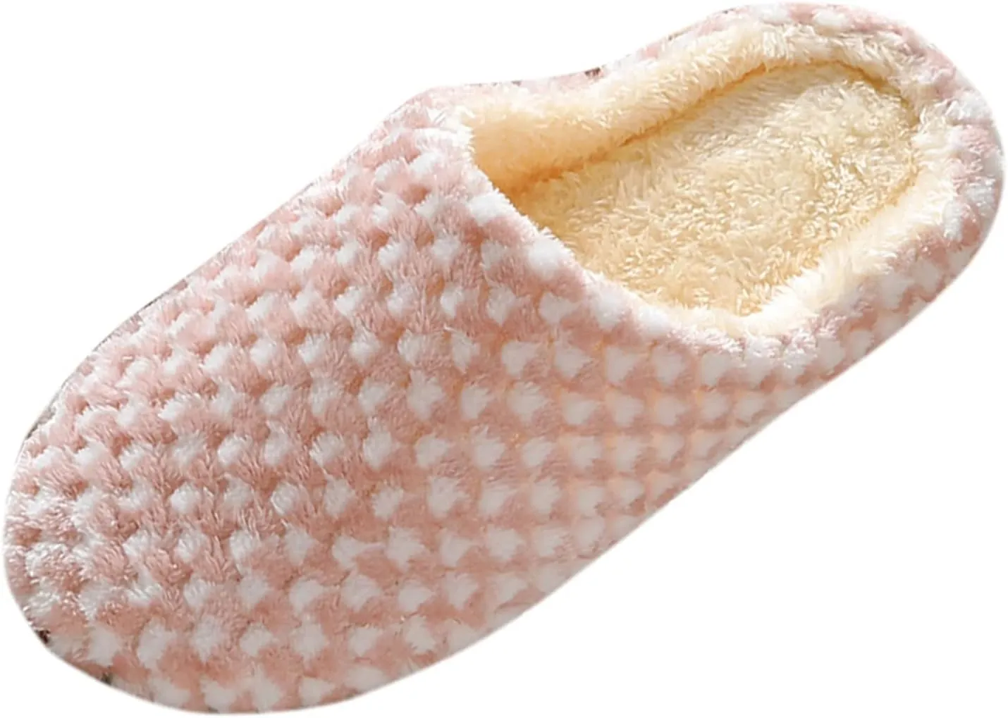 SBGMoSJ Comfy Slippers for Women Wide Indoor Slippers Winter Slip On Slippers with Rubber Soles Slippers for Men Wide Width Christmas Decorations Indoor Gifts for Husband 2023