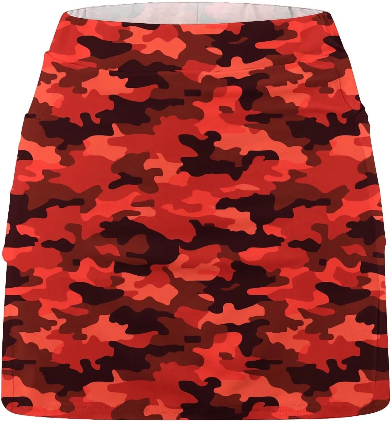 Skorts for Women High Waisted Inner Shorts, Fashion Floral Print Tennis Golf Shorts Mid Waist Comfy Casual Shorts