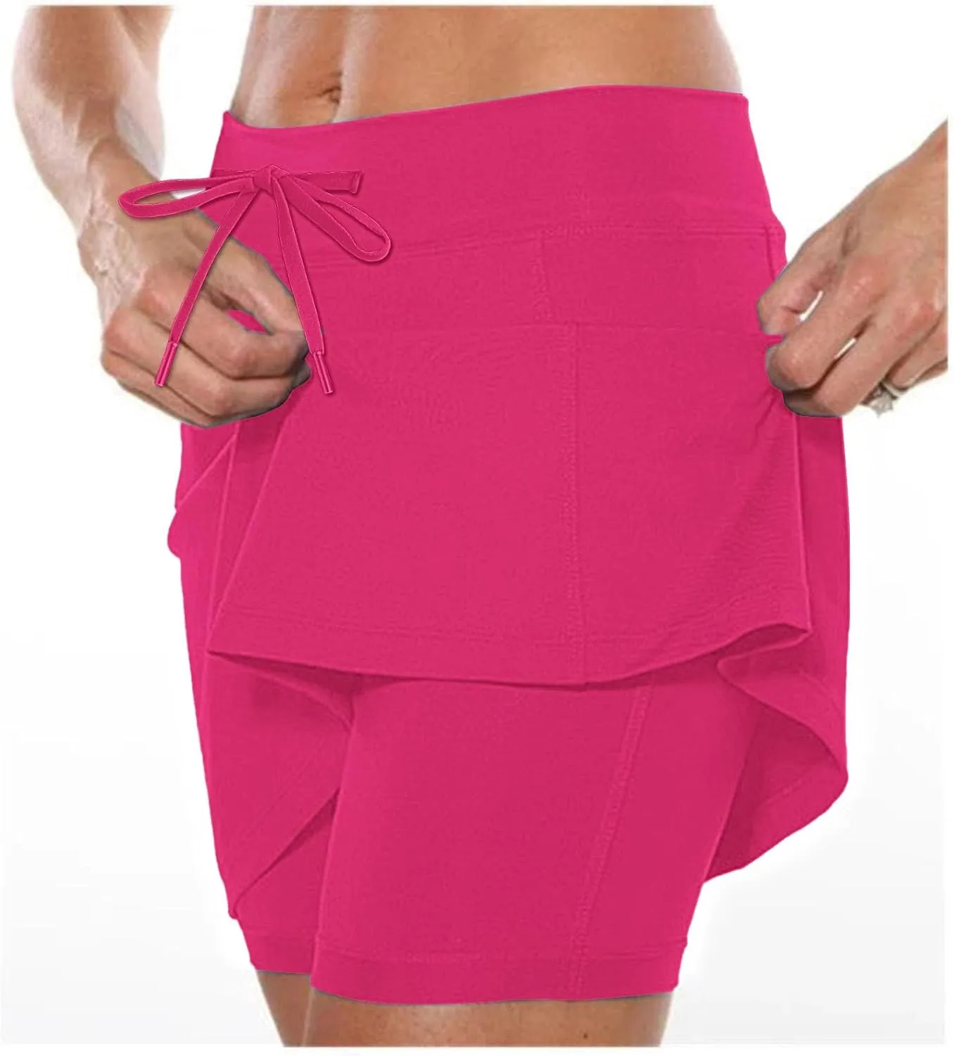 Skorts for Womens with High Waisted Soft Dressy A Line Pickleball Golf Casual Lightweight Athletic Tennis Skirt
