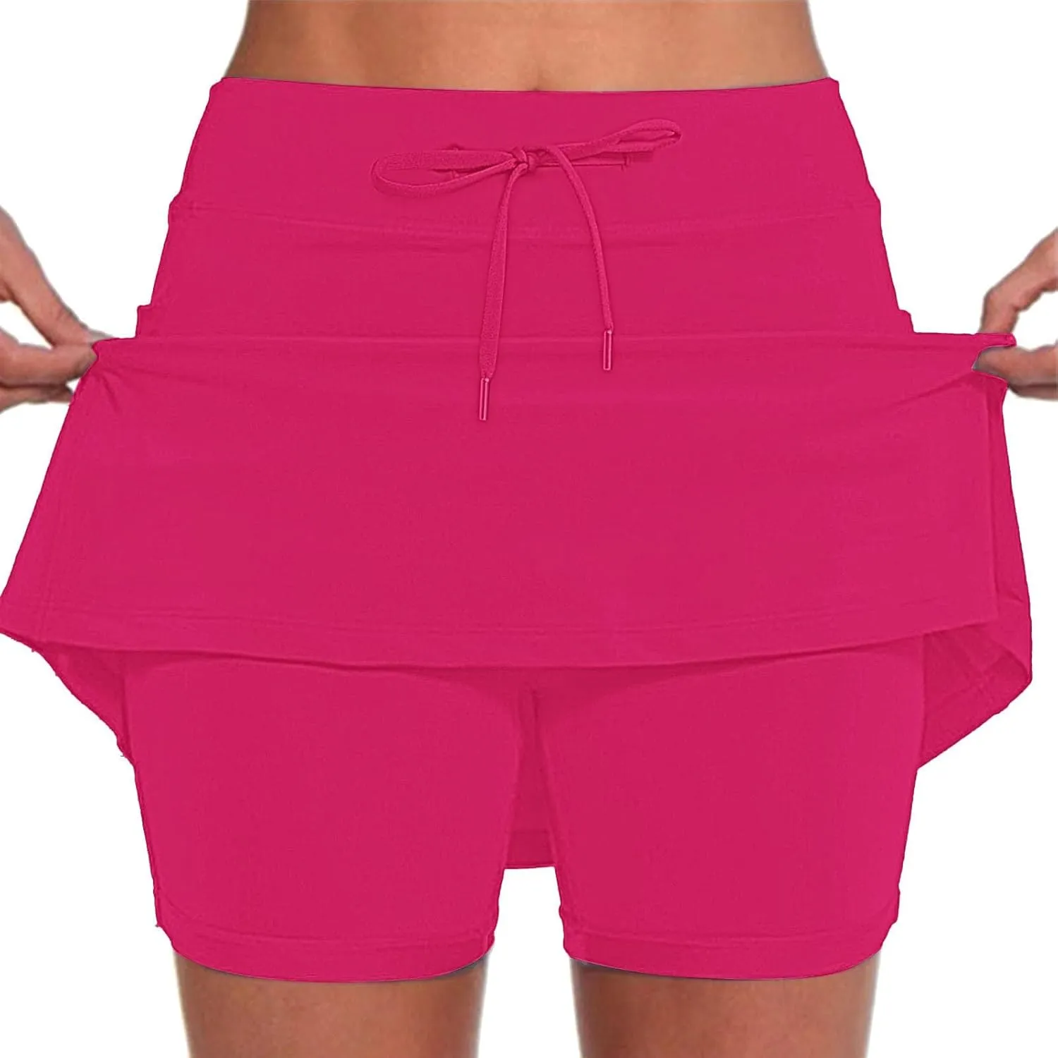 Skorts for Womens with High Waisted Soft Dressy A Line Pickleball Golf Casual Lightweight Athletic Tennis Skirt