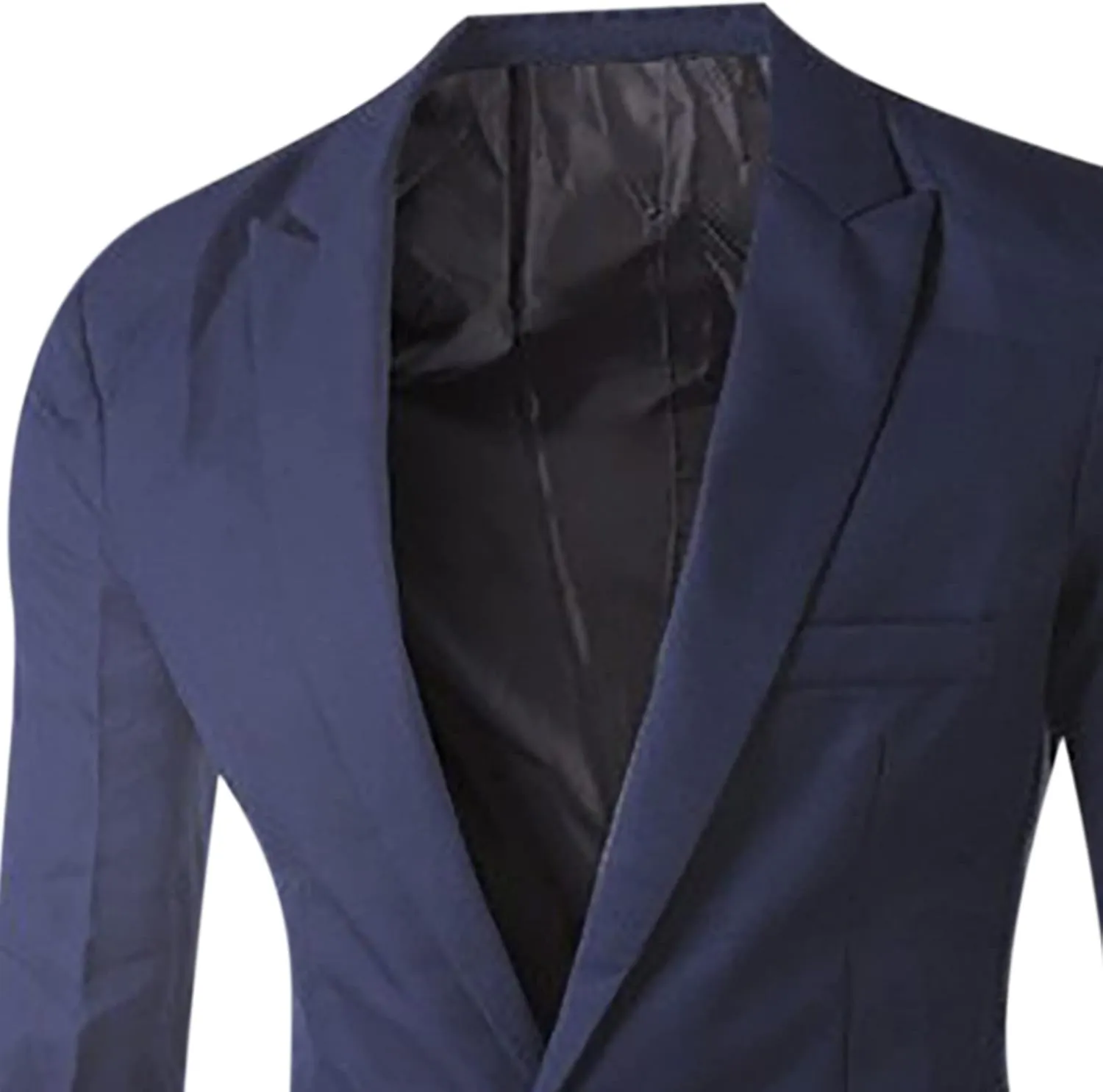 Solid Fashion Blazer Men Business One Button Suit Jacket Regular Fit Casual Sport Coat Mens Blazer Business Suit
