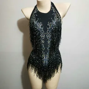 Sparkly Tassel Bodysuit