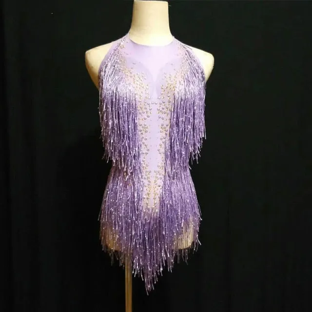 Sparkly Tassel Bodysuit