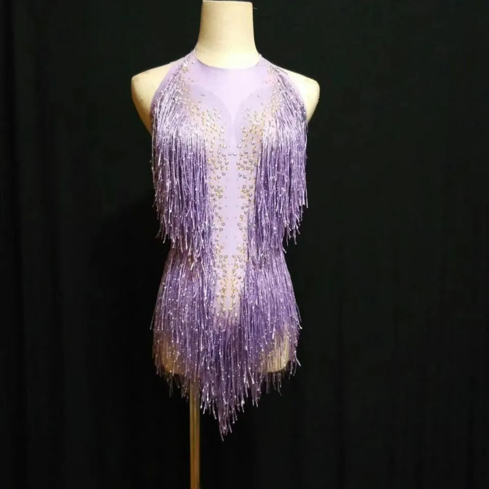 Sparkly Tassel Bodysuit