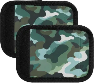 SPRIPORT Ancients Camouflage 2 Pack Luggage Handle Wraps for Suitcase Identifier Luggage Makers Covers with ID Tag Soft Handle Covers for Shopping Bag Handbag Wallet Flying Airplane Travel