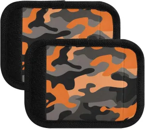 SPRIPORT Camouflage Colorful Classic 2 Pack Luggage Handle Wraps for Suitcase Identifier Luggage Makers Covers with ID Tag Luggage Bag Grip Protector Saddle for Flying Airplane Travel Shopping Bag
