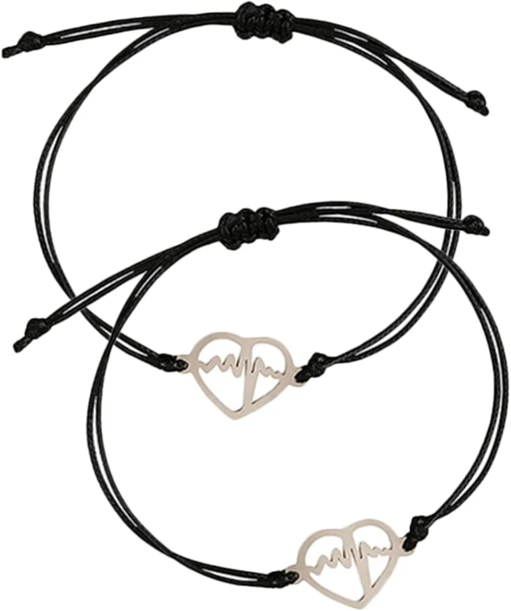 Stainless Steel Bracelet for Women Braided Rope Bracelet Aesthetic Teen Girls Accessory
