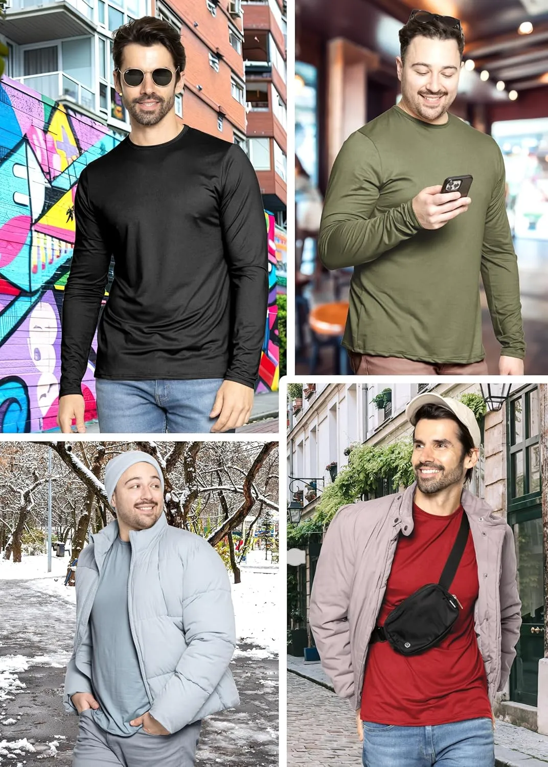 STRETCH IS COMFORT Boy's and Men's Oh So Soft Long Sleeve Top | Youth S-Adult 3X