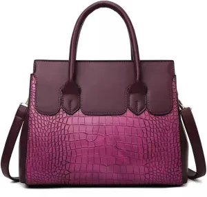 Stylish Retro Leather Satchel Handbag for Women - Fashionable Tote Shoulder Bag with Zipper (Black)