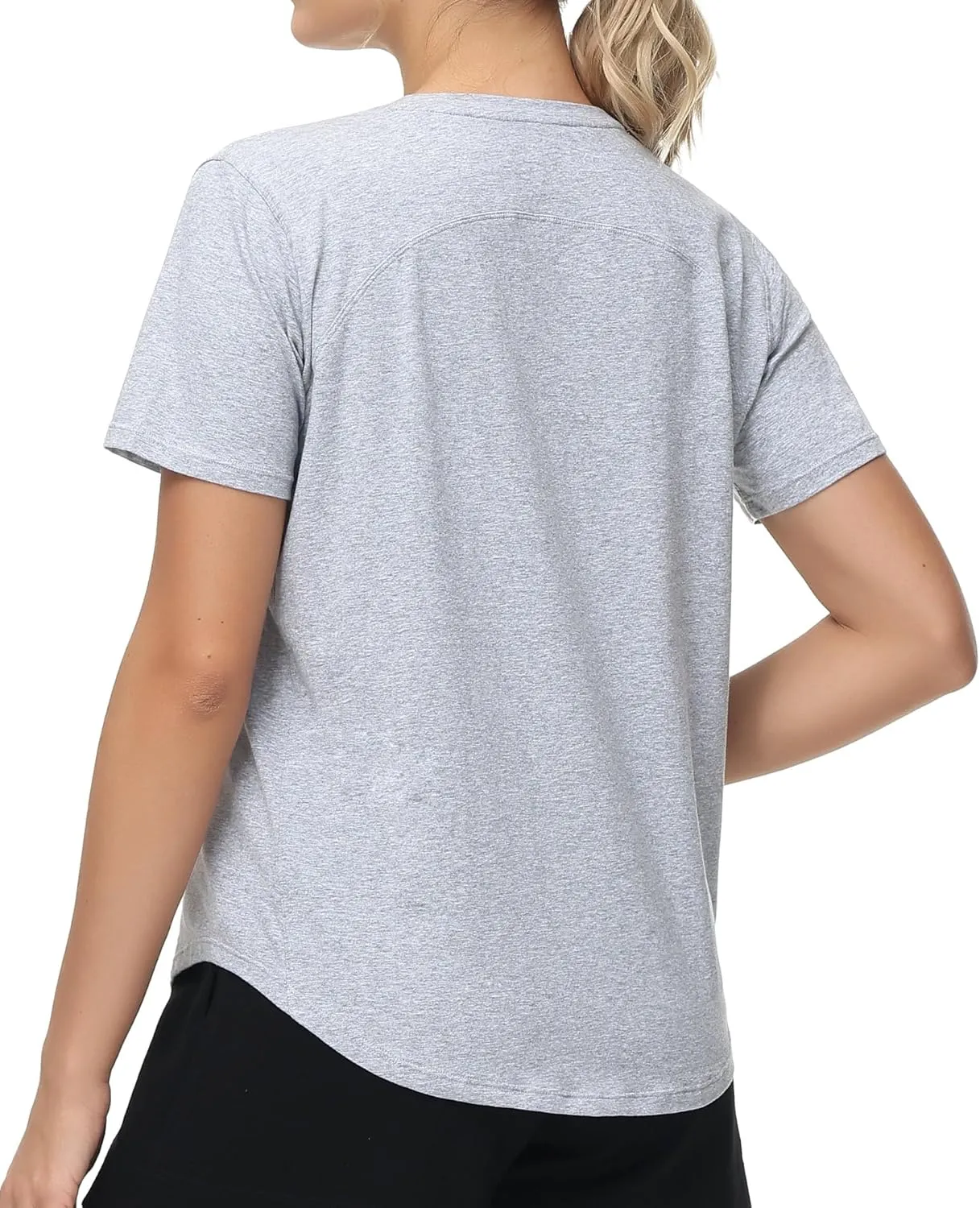 THE GYM PEOPLE Women's Workout Short Sleeve Breathable T-Shirts Athletic Yoga Tee Tops