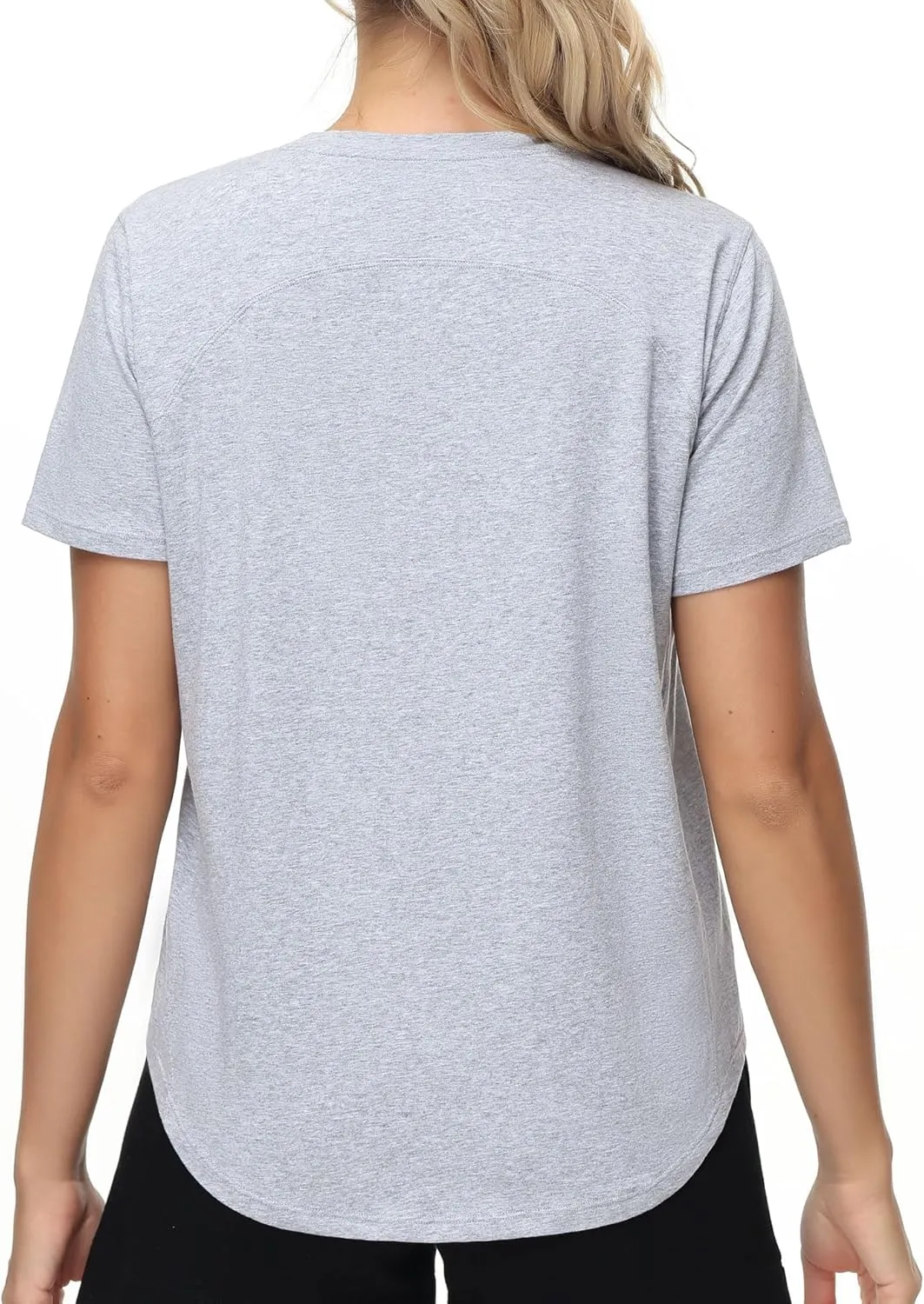 THE GYM PEOPLE Women's Workout Short Sleeve Breathable T-Shirts Athletic Yoga Tee Tops