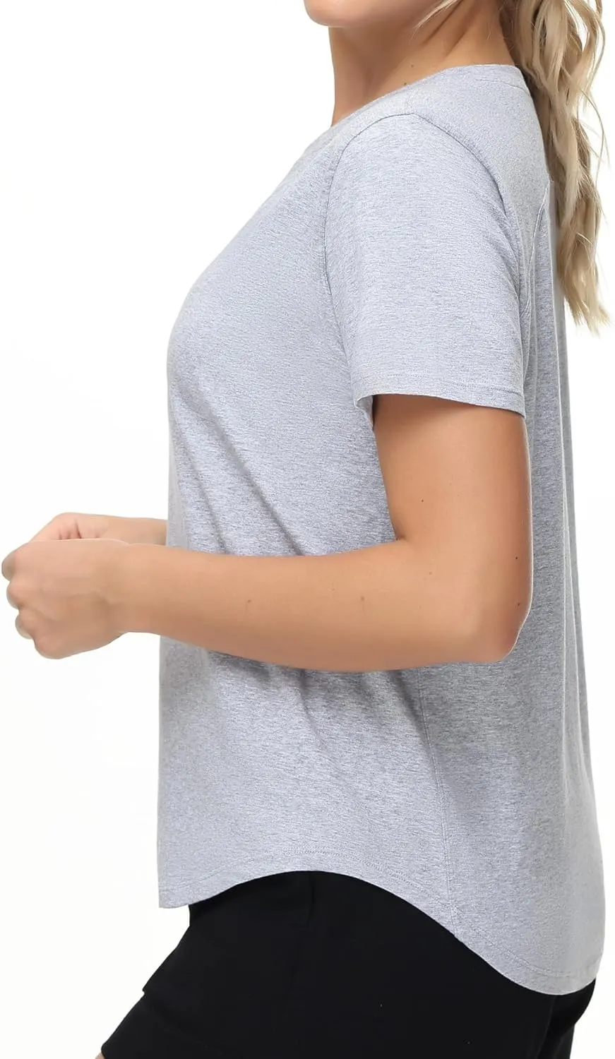THE GYM PEOPLE Women's Workout Short Sleeve Breathable T-Shirts Athletic Yoga Tee Tops