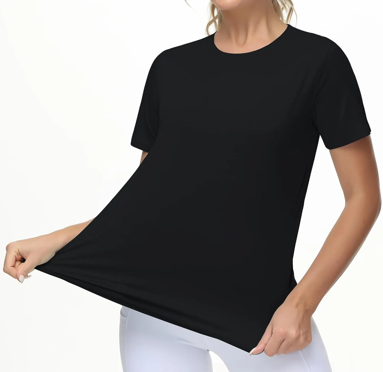 THE GYM PEOPLE Women's Workout Short Sleeve Breathable T-Shirts Athletic Yoga Tee Tops
