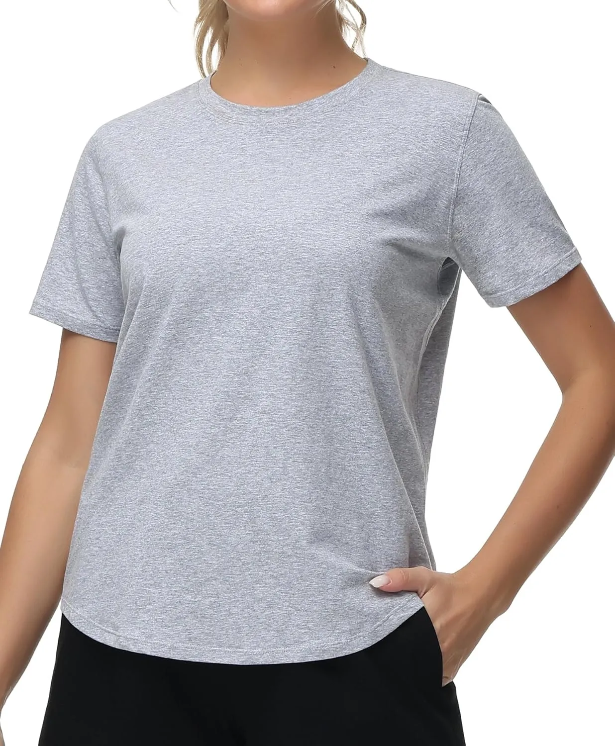 THE GYM PEOPLE Women's Workout Short Sleeve Breathable T-Shirts Athletic Yoga Tee Tops