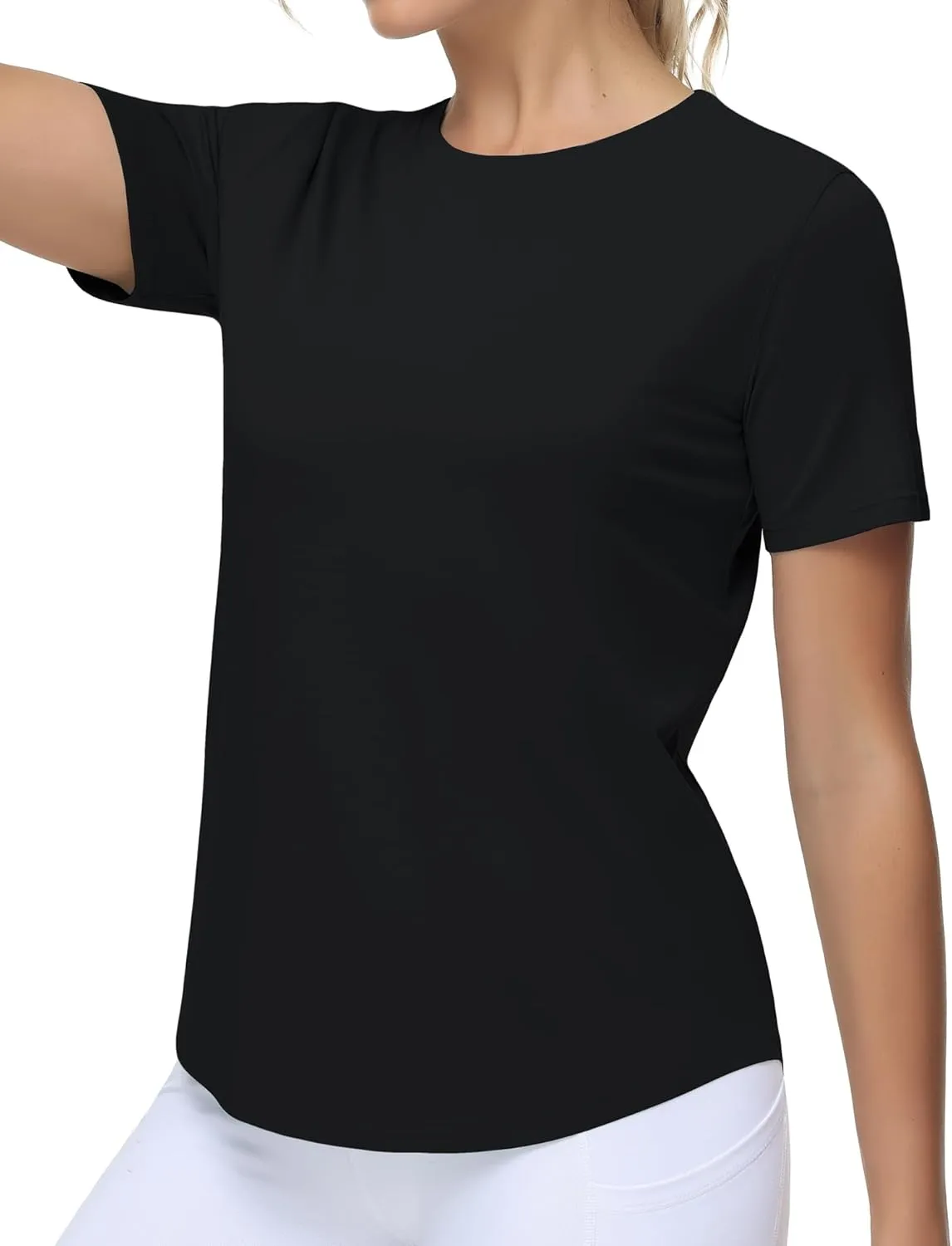 THE GYM PEOPLE Women's Workout Short Sleeve Breathable T-Shirts Athletic Yoga Tee Tops