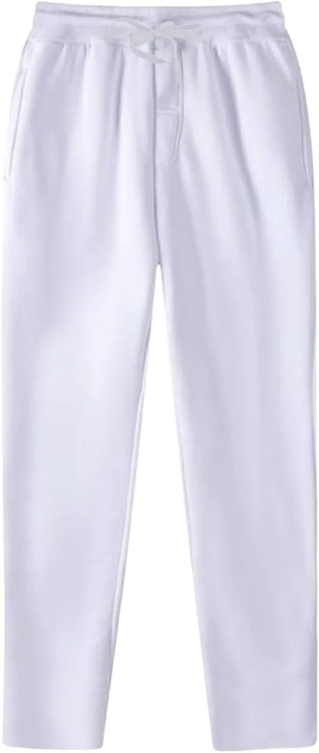 Vickyleb Men's Hiking Cargo Pants Relaxed Fit Drawstring Elastic Waist Sweatpants Sports Athletic Trousers with Pockets