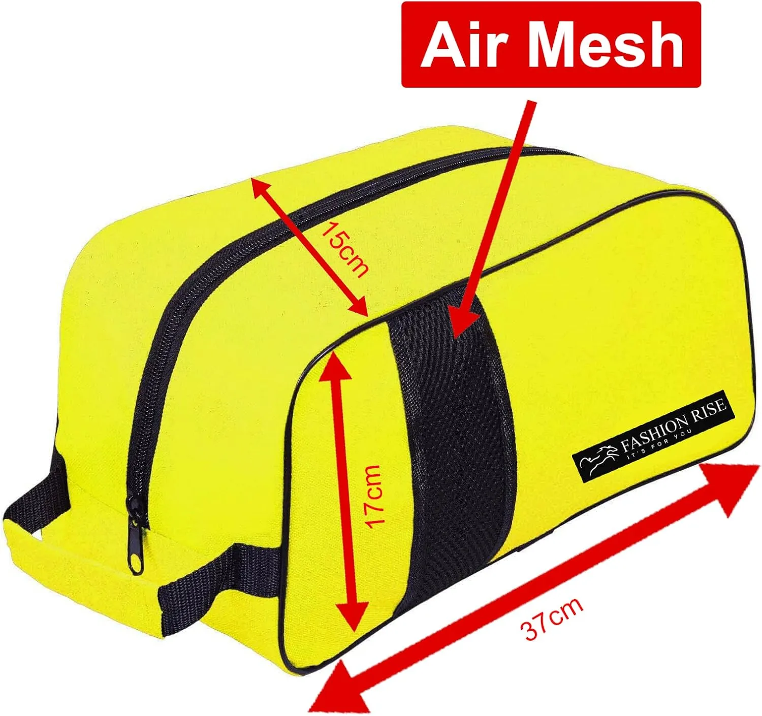 Waterproof Sports Boot/Shoe/Travel Bag for Football Cricket Rugby Golf Toiletry Gym for Boy/Girl Men/Women (Yellow)