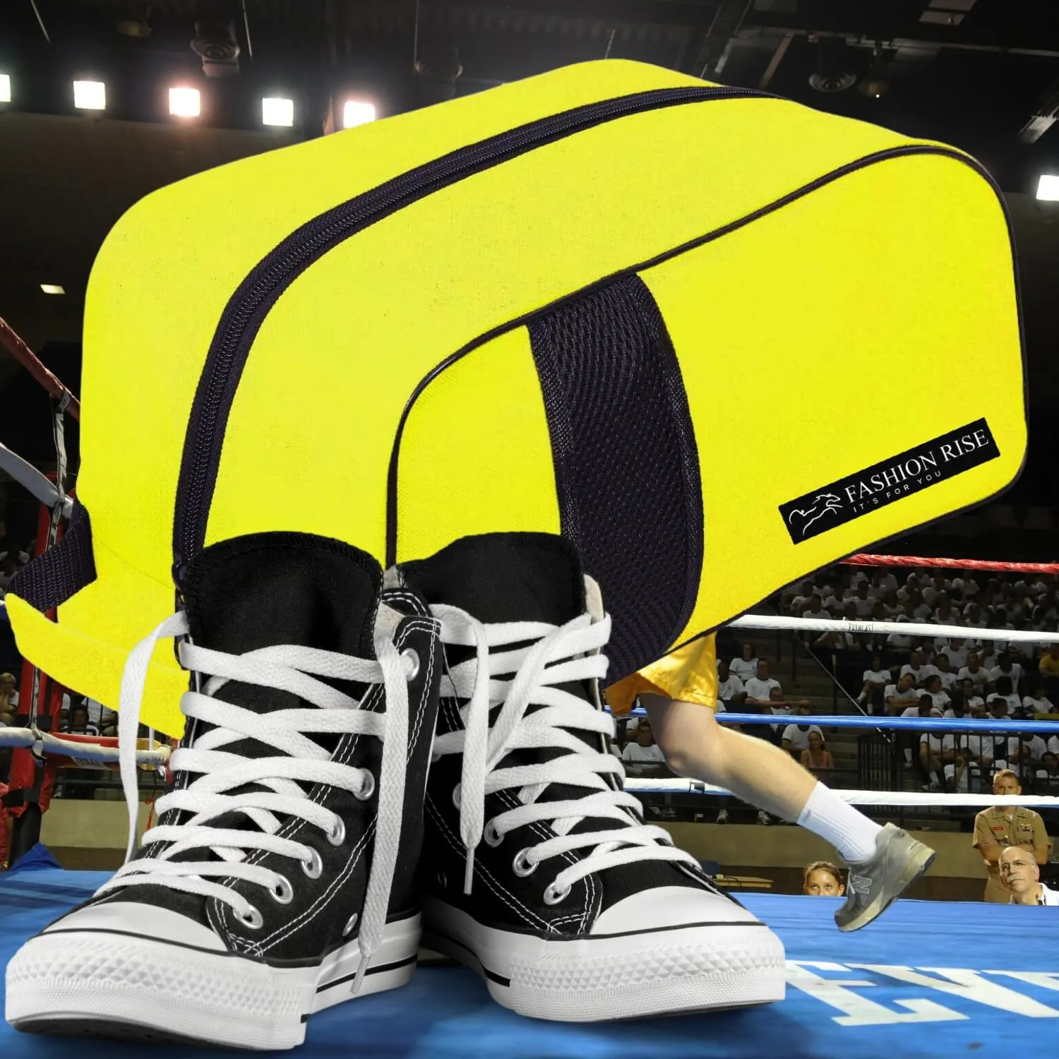 Waterproof Sports Boot/Shoe/Travel Bag for Football Cricket Rugby Golf Toiletry Gym for Boy/Girl Men/Women (Yellow)
