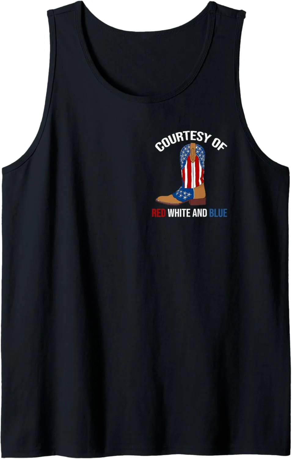 We'll Put A Boot In Your Ass Western Cowgirl (2 SIDES) Tank Top