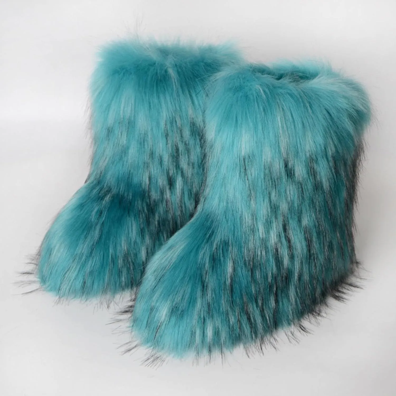 Winter Ankle Boots for Women Waterproof Snow Womens Black Snow Boots Ankle Snow Boots Size 7 Women Fur Boots Heels for Women Winter Botas Para Nieve Mujer