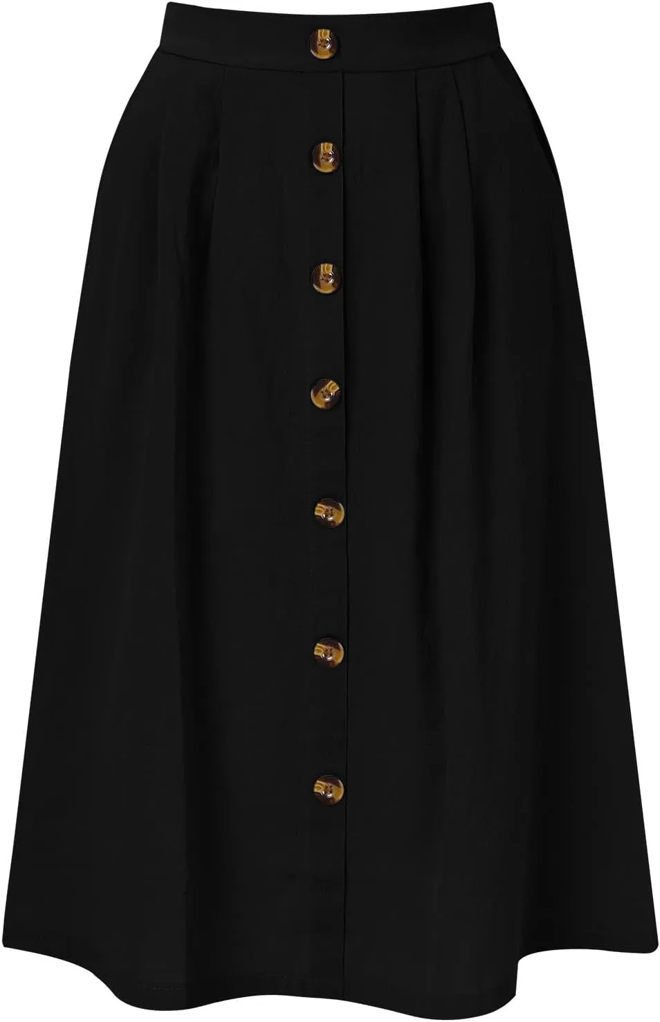 Women 2023 Summer Spring Skirt Women Long Button Skirt Solid Color High Waist Fashion Casual A Line Denim Pencil