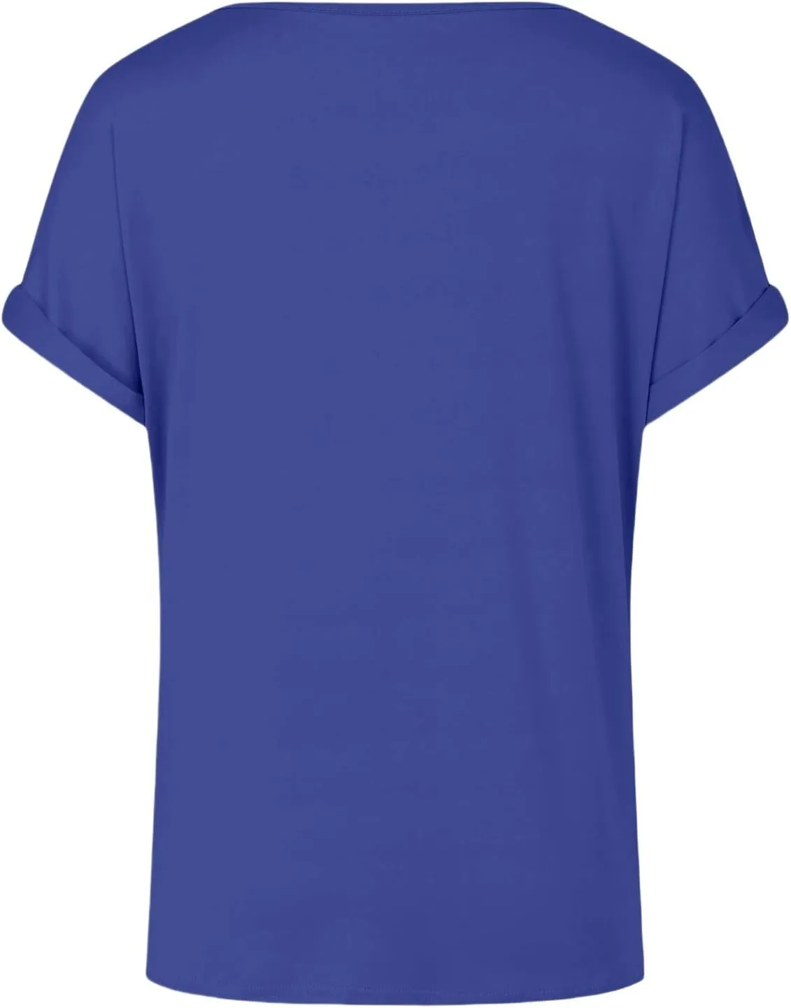 Women's Comfy Casual Summer Tops Short Sleeve V Neck Blouses T Shirts Twist Knot Basic Tees