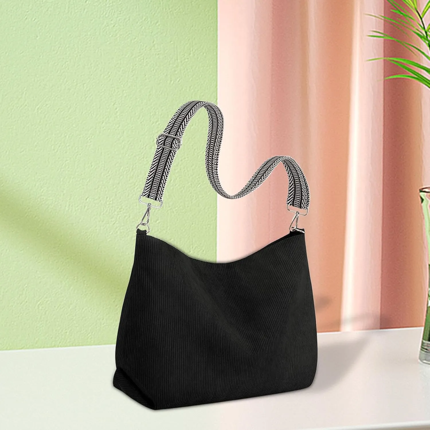 Womens Shoulder Bag Satchel Adjustable Strap Underarm Bag for Work Shopping