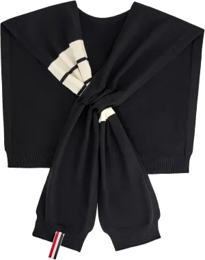 Women's Sweater Shawl Wraps Sleeves Knitted Collar Sweater Scarf Top Casual Lightweight Shoulder Cape Accessories