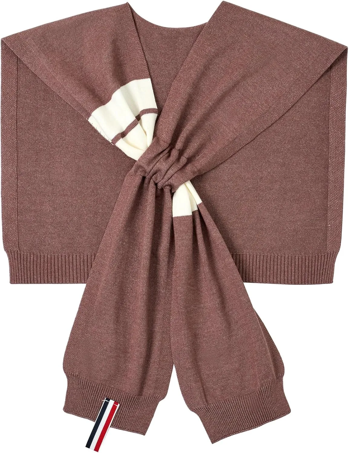 Women's Sweater Shawl Wraps Sleeves Knitted Collar Sweater Scarf Top Casual Lightweight Shoulder Cape Accessories