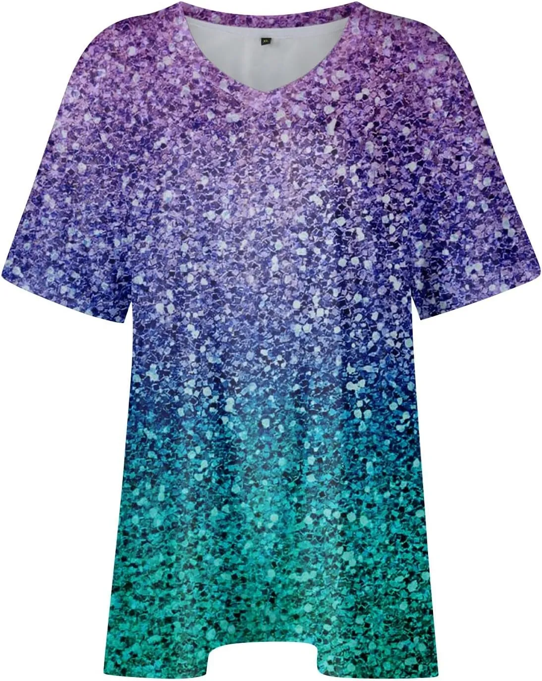Womens Tops Dressy Fashion V Neck Short Sleeve Dressy Tops for Women Summer Animal Print Shirt Loose Fit Blouse