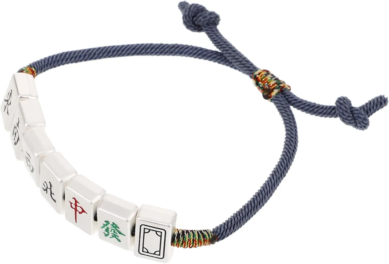 Woven Wrist Rope Bracelet Handmade Braided Chinese Mahjong Style Simple Stylish Accessory for Men Women for Daily Wear Parties and Gifting