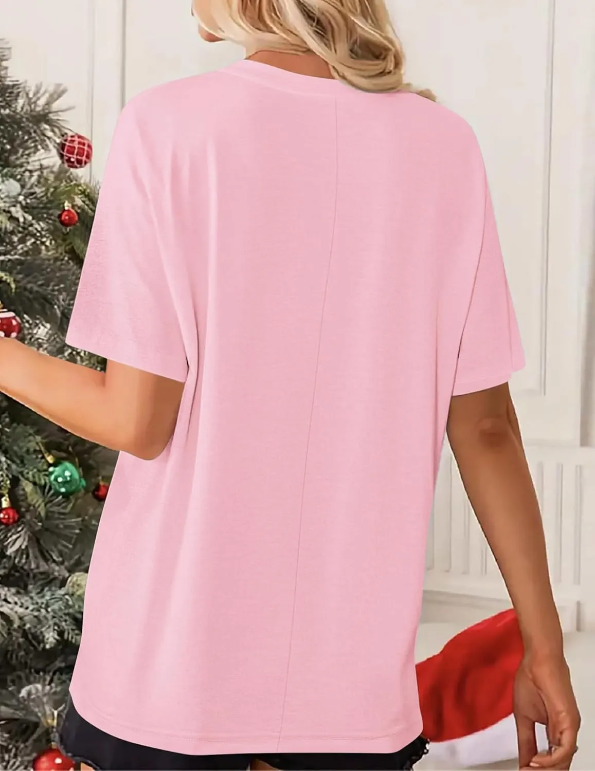 Zeagoo Women's T-Shirts Short Sleeve Tops Summer Casual Blouse Crew Neck Basic Shirt 2 Pack Loose Fit Tee