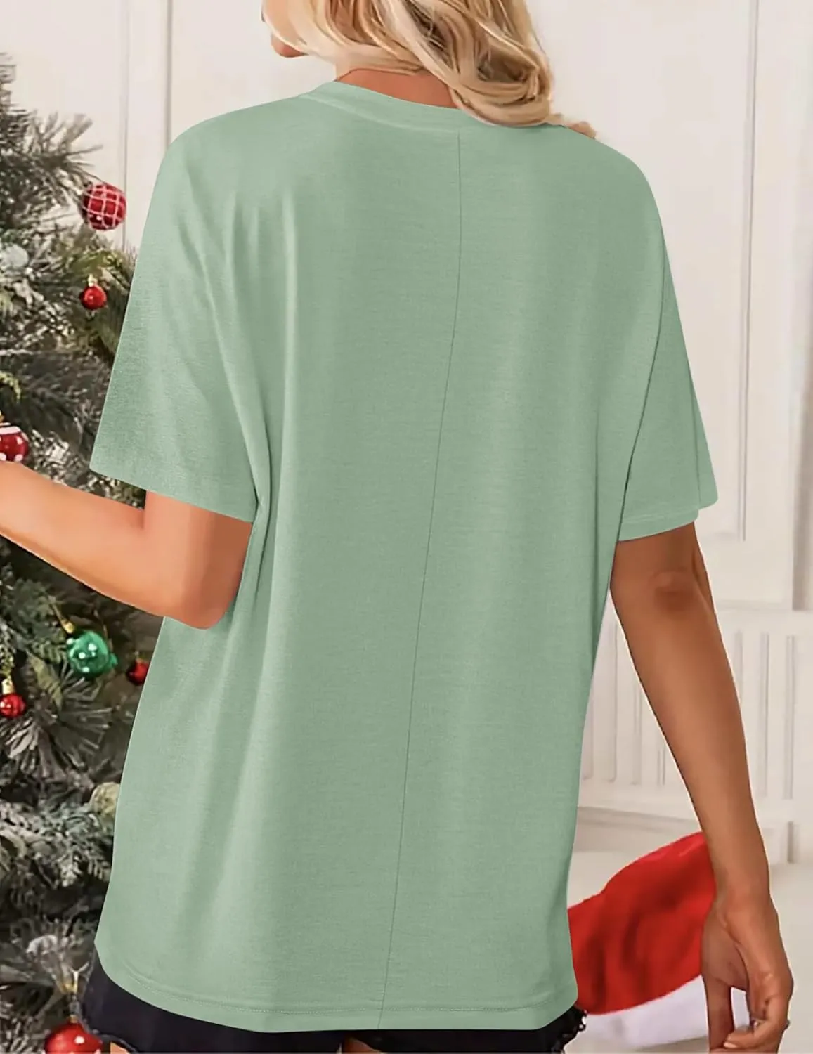 Zeagoo Women's T-Shirts Short Sleeve Tops Summer Casual Blouse Crew Neck Basic Shirt 2 Pack Loose Fit Tee